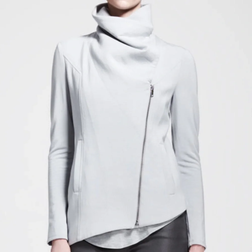 Helmut Lang Gray Asymmetric Jacket Sz Small - Picture 2 of 13
